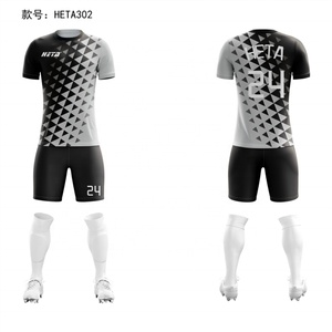 Tenues de football de haute qualité pour équipes et clubs, maillots de football, ensemble deux pièces, shorts pour hommes, ensemble de maillots de football personnalisés par sublimation, pour enfants - Product Image 1