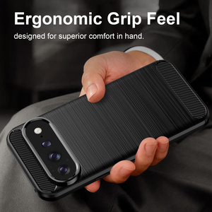 <span class=keywords><strong>Coque</strong></span> de protection antichoc en TPU souple avec texture fibre de carbone anti-rayures pour <span class=keywords><strong>Google</strong></span> <span class=keywords><strong>Pixel</strong></span> 11 Pro XL 10 9A 8 7 6 Pro - Product Image 2