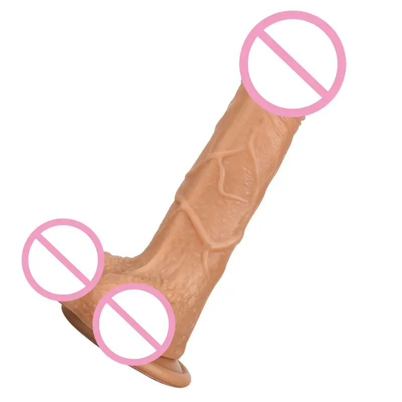 China Fabriek Leveren Dubbele Squirt Rubber Yoga Bal Dildo Handvormige Dildo Speelgoed Kunstmatige Penis