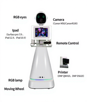 Фотобудка-робот Selfie Robot Roamer с подсветкой, 360-градусная фотобудка с портативным подключением для ферменной конструкции, для вечеринок и мероприятий, совместима с iPad