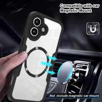 Nouvelle Coque de Protection Magnétique Sans Fil avec Protection d'Écran 360° pour iPhone 17 Air Pro Max 16 15 14 13 12 11