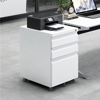 Armoire de classement mobile en acier verrouillable OEM ODM |   Armoire de rangement de bureau pliable à 3 tiroirs, durable et avec revêtement en poudre