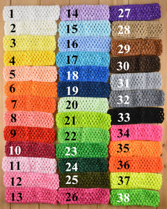 Vente de 6 pouces coréen Crochet Wrap poitrine tête avec 15x15cm enfants poitrine Wrap bricolage 38 couleurs - Product Image 2