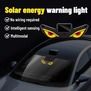 Nouvelle Lampe LED Décorative Sans Fil à Énergie Solaire Effet « Demon Eye » pour Voiture 2026 – Lumière d'Ambiance pour Vitre Arrière Disponible en Quatre Couleurs - Product Image 2