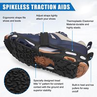 Crampons antidérapants en caoutchouc sans pointes pour la randonnée sur neige, produit haut de gamme