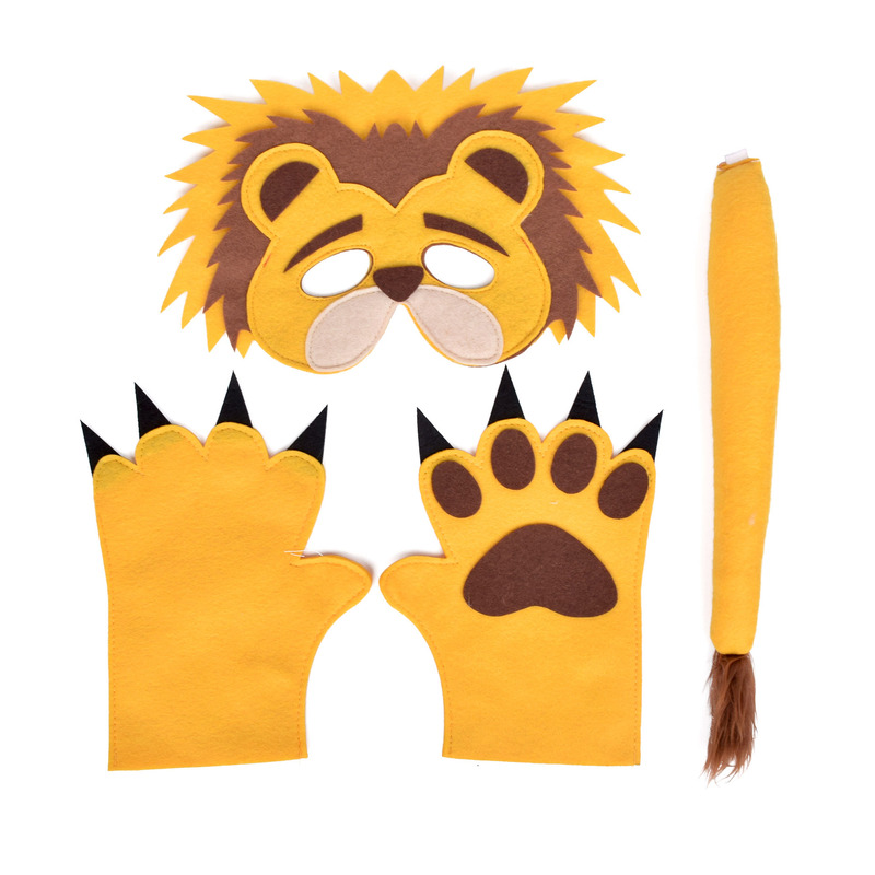 Kids Safari Animal Tiger Felt Costume