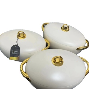 Juego de Ollas Térmicas Ovaladas de Doble <span class=keywords><strong>Pared</strong></span>, 3 Piezas, Calentador de Alimentos, 2L, 2.5L, 3L, Acero Inoxidable, Artículos para el Hogar, Costa de Marfil - Product Image 6