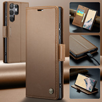Étui portefeuille magnétique en similicuir avec support et porte-cartes pour Samsung Galaxy S26 Ultra, S25 Plus, S24, S23, S22, A56, A36, A55