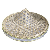 Cappello di Bambù Luminoso Stile Cinese con Luci LED, Controllo Remoto DMX, Colori RGB, Fatto a Mano, Portata 1000-1500m
