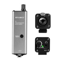 Amplificateur intra-auriculaire professionnel STABCL SL1, entrée XLR, sortie 3,5 mm, construction métallique, excellente qualité sonore, utilisation sur scène