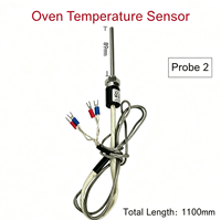 Sensor Probe Oven Baja Tahan Karat Termokopel Suhu Tinggi Baru, Suku Cadang Pengganti Oven Roti, Pengukur Suhu Akurat
