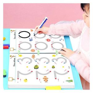 Livre d'activités de dessin point par point pour enfants Zhorya, livre d'entraînement au contrôle du stylo, cahier de traçage magique pour enfants - Product Image 1