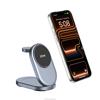 Chargeur pliable 25W, prêt pour les voyages, station de charge 3-en-1, support de chargeur sans fil magnétique pour téléphone