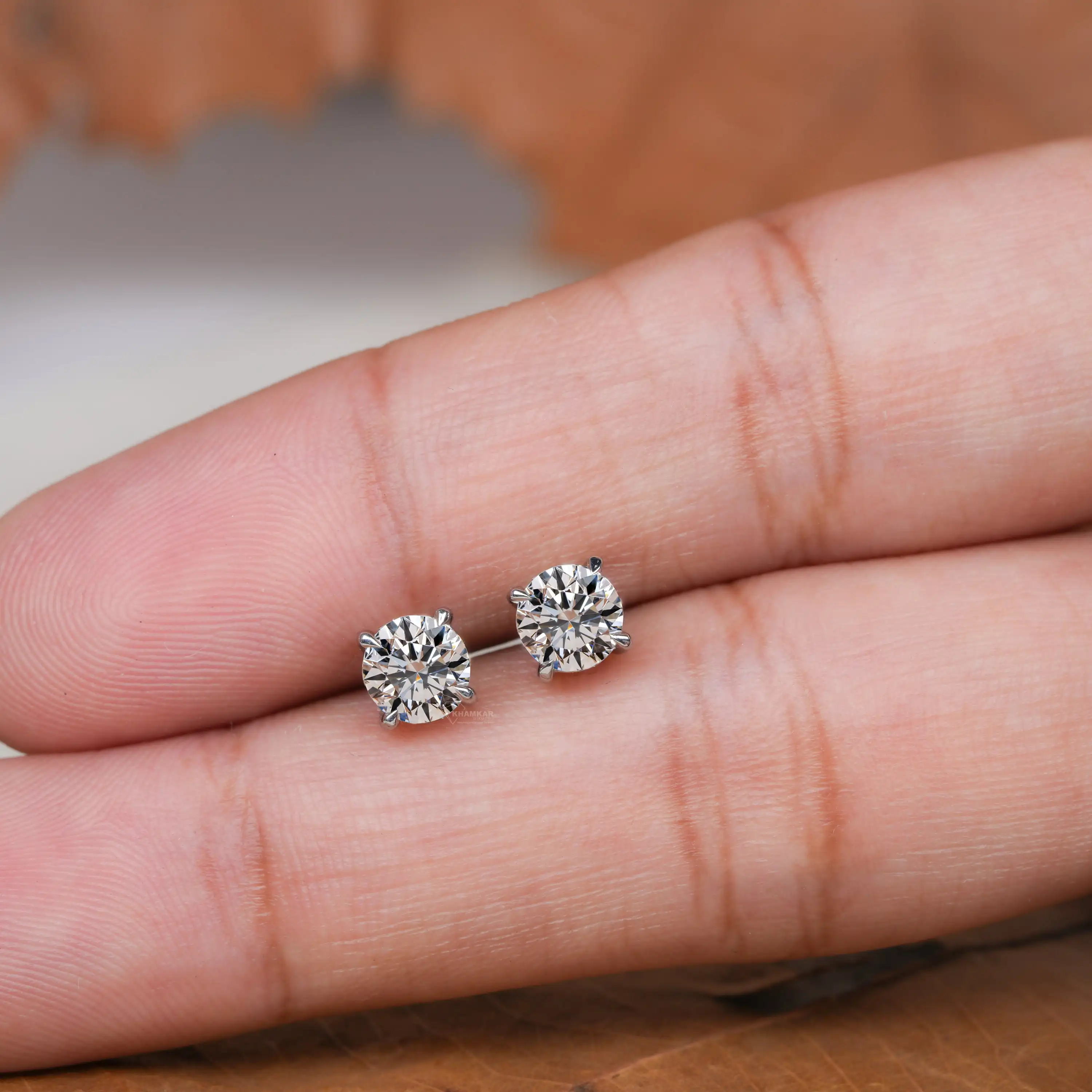 14k 18k Diamond Stud Earrings Lab Grown Diamond Earrings Lab Grown Diamond Jewelry