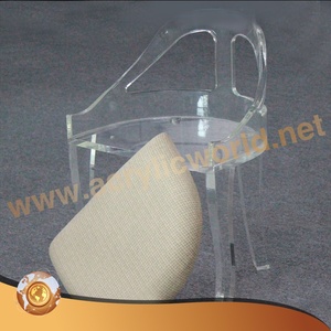 Chaise de salle à manger en acrylique transparent moderne, chaise de salon, chaise transparente personnalisée - Product Image 6
