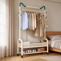 Séchoir à linge moderne extra épais en acier au carbone, double niveau, détachable, robuste, gain de place, pour jardin, balcon et salon
