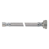 Tuyau flexible métallique tressé KLOE F3/8"C/F1/2"C/F1/2"/F1/2" Flare X F7/8" avec écrou en plastique SUS304 pour alimentation en eau de toilette, certifié CUPC NSF, garantie 5 ans