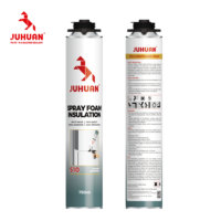 Mousse PU JUHUAN 750ml, mousse PU expansible haute densité, imperméable, pour le remplissage des espaces, mousse en spray pour l'installation de fenêtres et de portes, OEM disponible