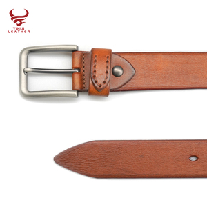 Boucle ardillon en alliage personnalisé pour hommes d'affaires Ceintures à la taille Boucle à griffes Ceintures en <span class=keywords><strong>cuir</strong></span> véritable de vache pour hommes - Product Image 2