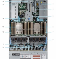 Serveur Dell PowerEdge R7525 en gros, type rack, 24x2.5 Intel Xeon, avec mémoire DDR4, disque SSD ou HDD de 2 To, disponibilité en stock
