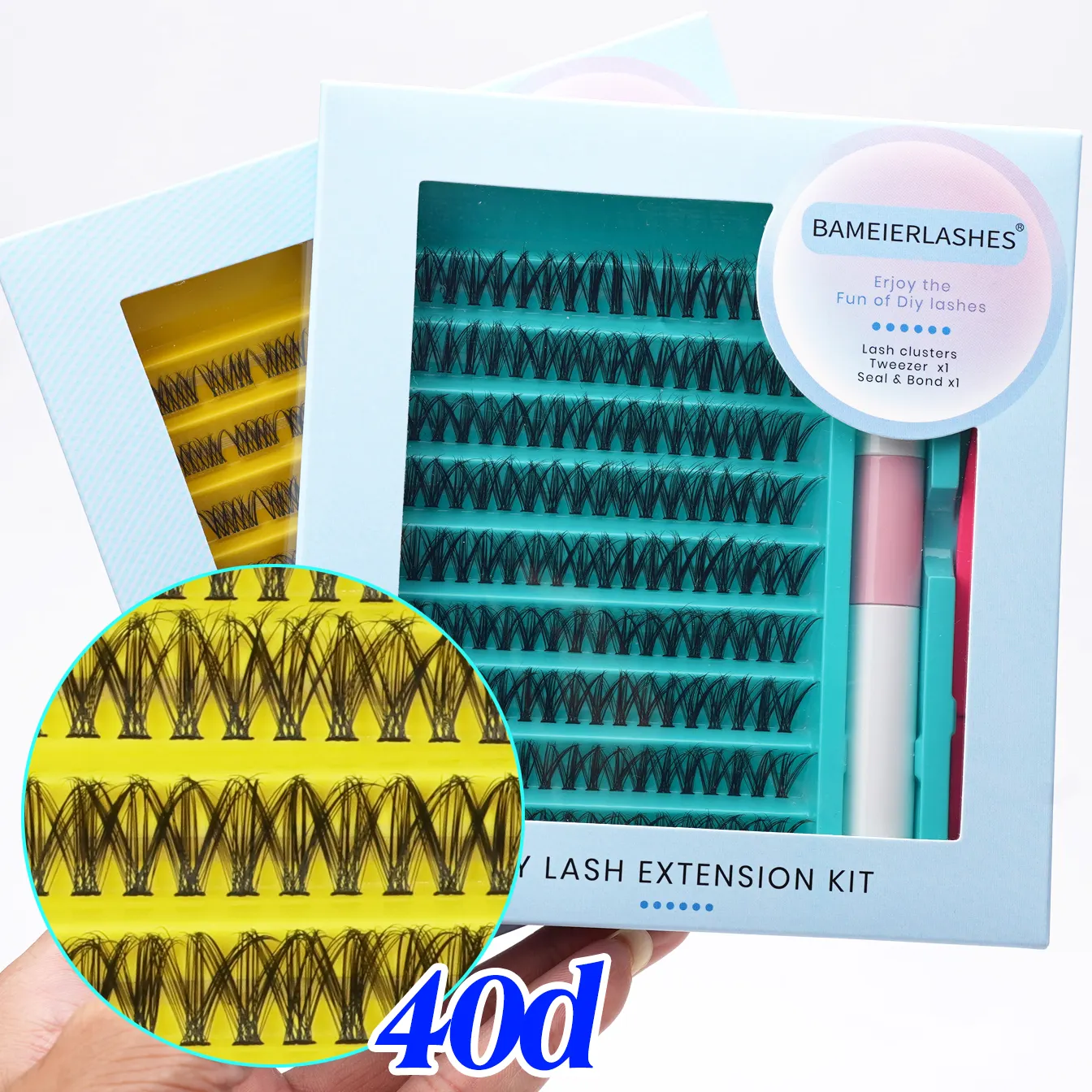 Diy Lash Extension Kit b und q 240 Stück 40d Segment Cluster Lash Cluster Diy Wimpern verlängerung