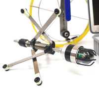 Endoscope à tige de poussée alimenté par batterie, protection IP68, enregistrement vocal pour inspection pratique des canalisations extérieures, portée DN18 à DN400