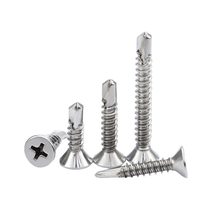 Vite di coda per trapano a vite autoforante a testa piatta 410 in acciaio inossidabile - Product Image 2