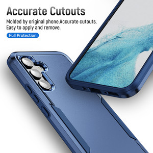 Funda Protectora de Doble Capa Antihuellas para <span class=keywords><strong>Samsung</strong></span> <span class=keywords><strong>Galaxy</strong></span> A54 5G A14 A52 A13 A53 A33 A73 A14 A17 A56 A36 A26 - Product Image 4