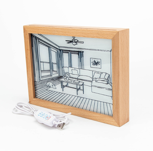 Luz Nocturna LED 3D de Cristal, Tablero de Mensajes, Luces Decorativas, Regalo para Niños, Luz Nocturna del Tablero de Mensajes - Product Image 1