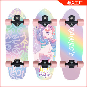 Planche à roulettes Rainbow de 30 pouces en forme de sucette, légère, pour débutants - Product Image 5
