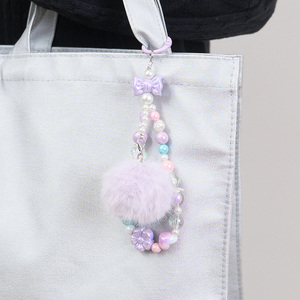 พวงกุญแจไฟสีลูกกวาดพวงกุญแจการ์ตูนลายการ์ตูนสไตล์เรียบง่าย - Product Image 5