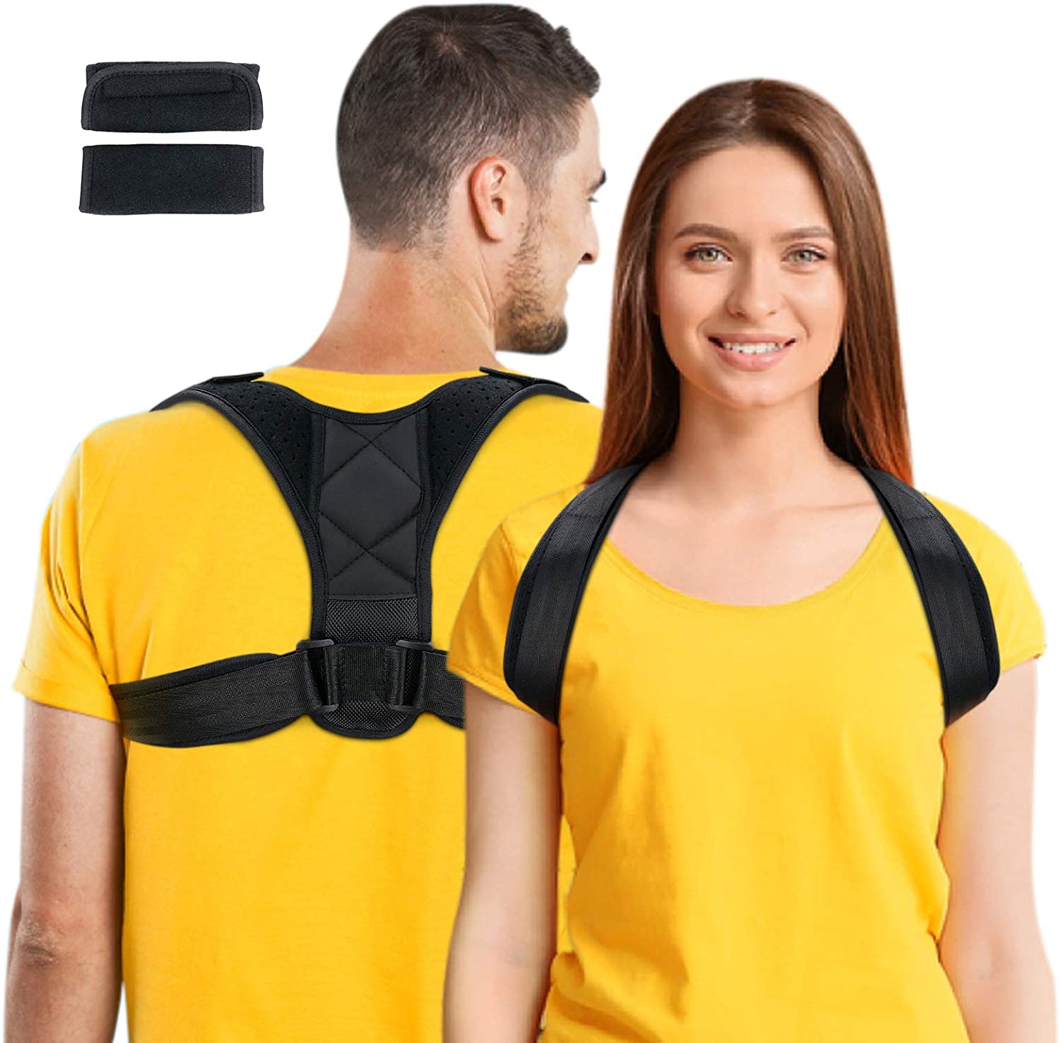 Регулируемый Выпрямитель для спины, Корректор осанки для мужчин и женщин