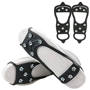 Chaussures d'alpinisme bon marché 8-crampons antidérapants Griffes de neige et de glace pour le camping, la marche, l'équipement de plein air d'hiver - Product Image 3