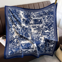 Écharpe carrée de luxe pour femmes de 90cm à la mode Vente en gros