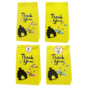 <span class=keywords><strong>Kraft</strong></span> <span class=keywords><strong>blanc</strong></span> personnalisé sac à provisions en papier pour bonbons avec logo - Product Image 3