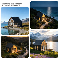 Fournisseur fabrique des cabines de luxe à deux étages pour les vacances en plein air, glamping, mini-maison de plein air