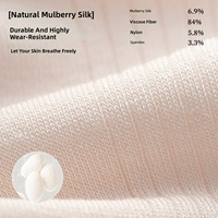Chaussettes d'été fines en soie de mûrier pour femme, en maille sans couture, imprimées, décontractées, respirantes et élastiques, pour la période post-partum