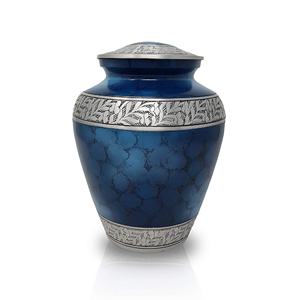 Exquisitas urnas conmemorativas para cenizas, tarros de cremación, Metal de lujo, superventas, diseño tradicional para adultos, banda de cremación, urnas grabadas - Product Image 1