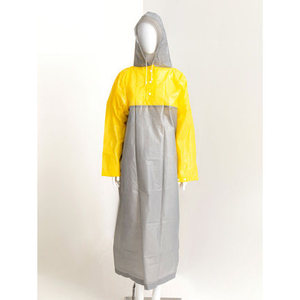 Chubasquero con capucha para adultos de dos tonos con función de drenaje - Product Image 1