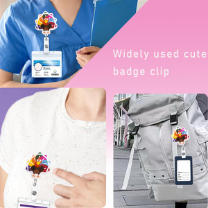 En stock : Porte-badge à paillettes turques avec clip arrière, porte-carte d'identité, porte-étiquette nominative, porte-carte d'identité, porte-documents décoratif anti-perte - Product Image 1