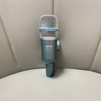 Microphone dynamique filaire Beta56A à directivité cardioïde avec suppression du bruit pour caisse claire, toms, grosse caisse, instruments à ventes métalliques, usage domestique et scénique