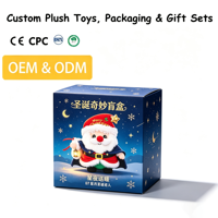 Fabricant à faible MOQ, nouvelle boîte mystère créative personnalisée, emballage de jouet en peluche, jouet en peluche de dessin animé, cadeau de Noël pour enfants