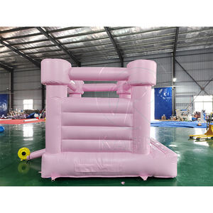Castillo Inflable para Niños, de PVC Resistente, para Bodas y Fiestas, Casa de Brinco Rosa para Interiores, Casa de Brinco Blanca Inflable para Exteriores - Product Image 5