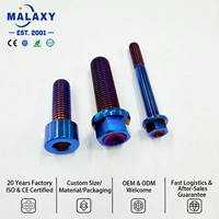 Malaxy Titanium Alloy Hex Head Bolts Corrosion Resistant High Strength Industrial Fastener Titanium Bolts