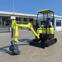 Mini-excavatrice à chenilles avec moteur EPA, 1,5 tonne, micro-excavatrice, 1 tonne, 2 tonnes, hydraulique, petite excavatrice agricole à vendre, livraison gratuite
