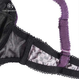 Caliente sexy sujetador mariposa sujetador nuevo diseño mujeres sexy Sujetador de copa <span class=keywords><strong>con</strong></span> encaje Plus tamaño Bras - Product Image 5
