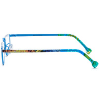 Montura de Titanio Puro para Miopía, Estilo Punk Geométrico, Unisex, Media Montura Cuadrada, Duradera, Ligera, para Todas las Formas de Rostro, para Adultos
