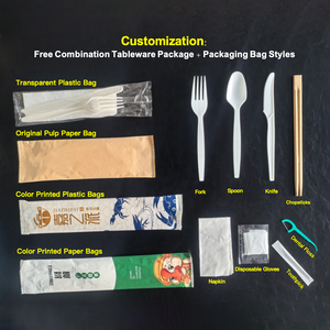 เหมาะสำหรับงานทางธุรกิจ: ชุดช้อนส้อม cpla แบบใช้แล้วทิ้ง-มีดส้อมและช้อน-บรรจุภัณฑ์แบบกำหนดเองและดีไซน์เป็นมิตรต่อสิ่งแวดล้อม - Product Image 4