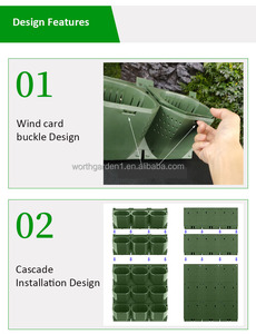<span class=keywords><strong>Jardinière</strong></span> murale verticale Jardinières de décoration de jardin <span class=keywords><strong>Jardinière</strong></span> verticale Systèmes de jardin verticaux d'extérieur Système de mur vert - Product Image 5