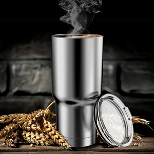 Vacuum Insulation Travel Mug Clear Lid Coffee <strong>Cup</strong> Straw <strong>for</strong> Office <strong>Works</strong> Tumbler 30 oz Double Wall Stainless Steel Thermos <strong>Cup</strong> - Product Image 5